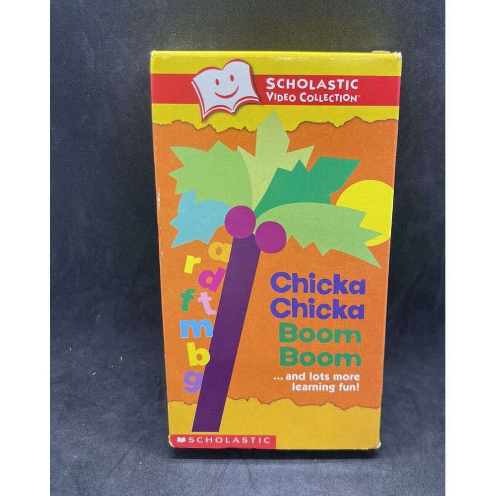 VINTAGE Chicka Chicka Boom Boom and Lots More Learning Fun Scholastic VHS Tape
